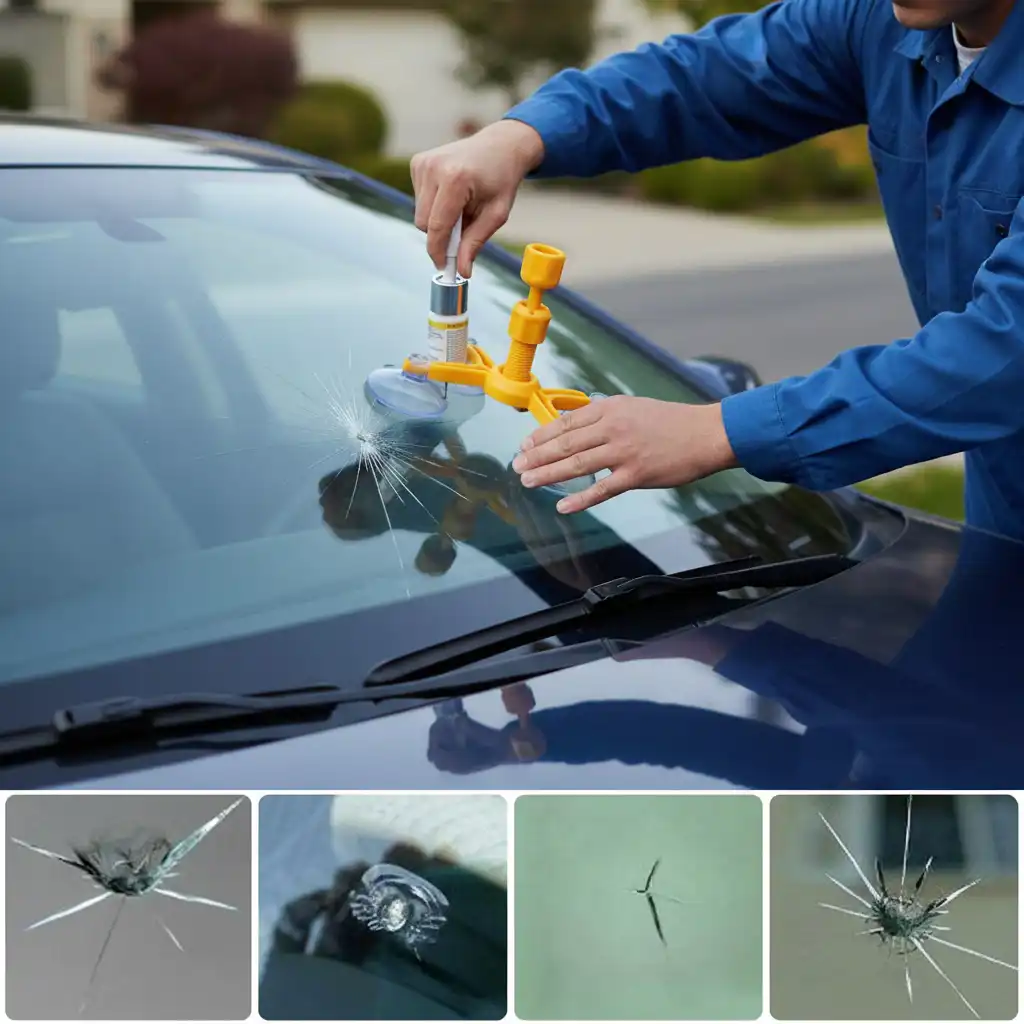 Car Windshield Repair Kit - مجموعة إصلاح زجاج السيارة - صورة 2 من 3